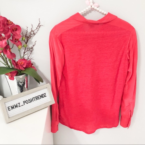 Vince Mixed Media Button Down Size XS - Picture 6 of 7